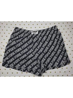 Victorias Secret PINK NEW NWT Logo Sleep Shorts Boxers Pajama Bottoms LARGE